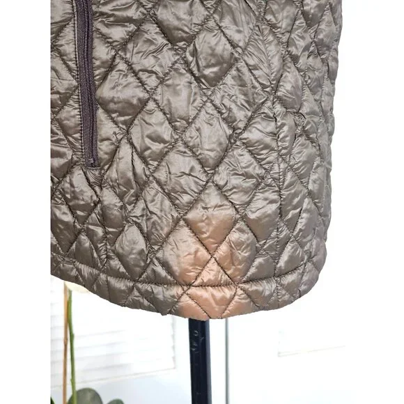 NWD Rainforest Women’s Brown Polyester Thermoluxe Puffer Jacket Size Small 1753 - Picture 6 of 14